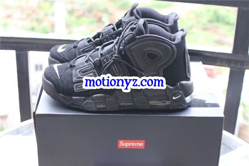 Supreme x Nike Air More Uptempo Black